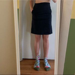 PETITE BI-STRETCH DARK PENCIL SKIRT